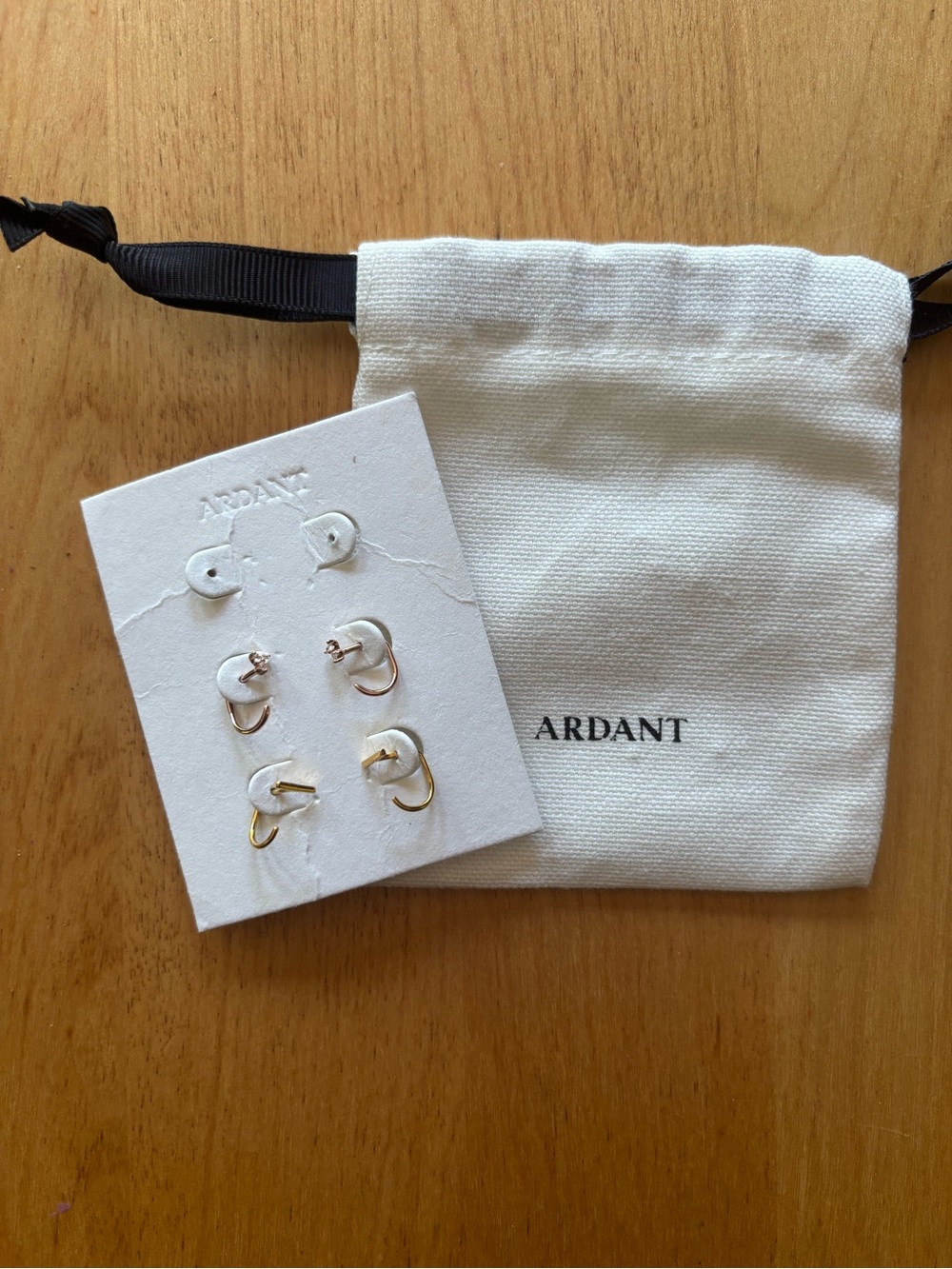 Ardant Stay Close Hoops Two Pairs:  Rose Gold Trinity + Gold Vermeil Bar Hoops